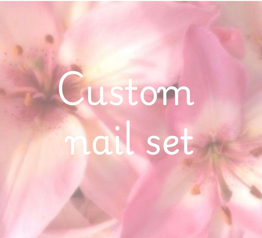 𐙚₊⊹ Custom nail set 𐙚₊